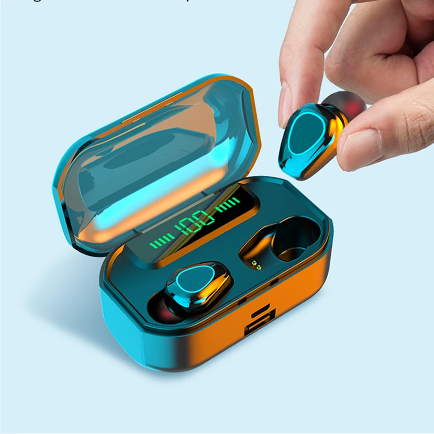 TWS Bluetooth V5.0 Wireless Earphones Stereo Sport Wireless Headphones Earbuds in ear headset 3500 mAh Power
TWS Bluetooth V5.0 Wireless Earphones Stereo Sport Wireless Headphones Earbuds in ear headset 3500 mAh Power