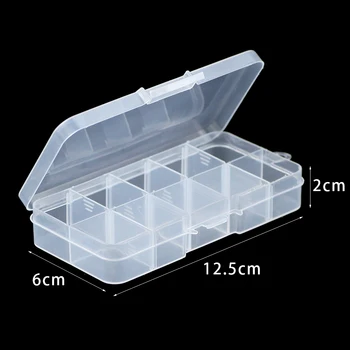 RBFHYER 7 Colors Adjustable Jewelry Transparent Rectangle 10 Grid Compartment Storage Box Earring Beads Jewelry Display
RBFHYER 7 Colors Adjustable Jewelry Transparent Rectangle 10 Grid Compartment Storage Box Earring Beads Jewelry Display