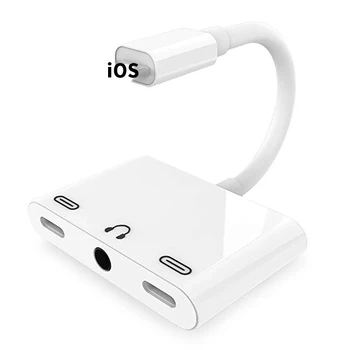 3.5mm Headphone Jack Audio Adapter Fast Charge Splitter,3in1 Headphone and Charger Audio Adapter Splitter for iPhone8/8Plus/X/11
3.5mm Headphone Jack Audio Adapter Fast Charge Splitter,3in1 Headphone and Charger Audio Adapter Splitter for iPhone8/8Plus/X/11