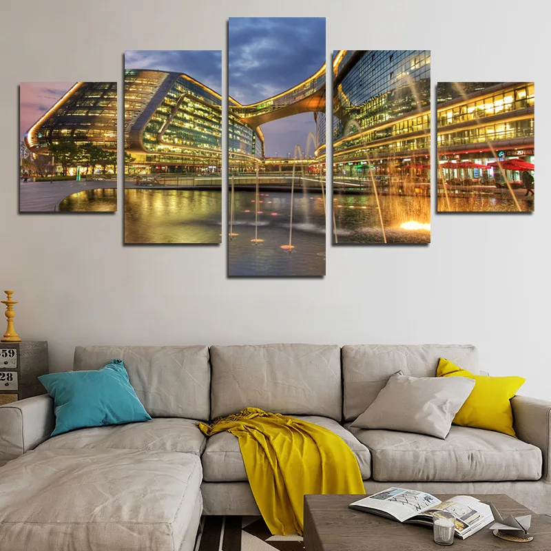 Large Size 5pcs Sunset Cloud Fountain Architecture Canvas Painting Poster Print Mural Living Room Home Decoration
Large Size 5pcs Sunset Cloud Fountain Architecture Canvas Painting Poster Print Mural Living Room Home Decoration