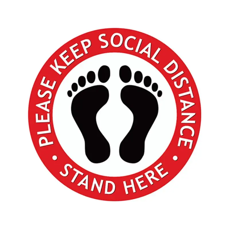 Round Waiting In Line Sticker Social Distance Keeping Safety Floor Sign People Gathering Control Adhesive Paster
Round Waiting In Line Sticker Social Distance Keeping Safety Floor Sign People Gathering Control Adhesive Paster