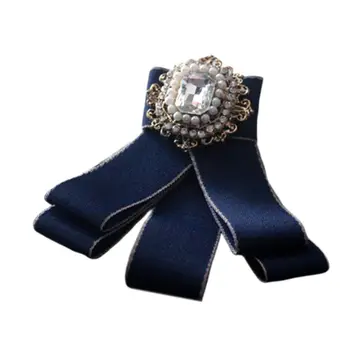 1PC Women Kids Ribbon Pre-Tied Bowknot Imitation Pearl Rhinestone Shirt Brooch Pins 
1PC Women Kids Ribbon Pre-Tied Bowknot Imitation Pearl Rhinestone Shirt Brooch Pins