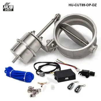 Exhaust Control Valve Set W/ Vacuum Actuator CUTOUT 89mm Pipe OPEN STYLE W/ Wireless Remote Controller HU-CUT89-OP-DZ 
Exhaust Control Valve Set W/ Vacuum Actuator CUTOUT 89mm Pipe OPEN STYLE W/ Wireless Remote Controller HU-CUT89-OP-DZ
