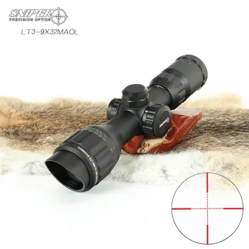 SNIPER 3-9x32 Riflescope Tactical Rifle Scope Glass Etched Reticle Hunting Optics Sight red dot R/G/B mounts hunting scope
SNIPER 3-9x32 Riflescope Tactical Rifle Scope Glass Etched Reticle Hunting Optics Sight red dot R/G/B mounts hunting scope