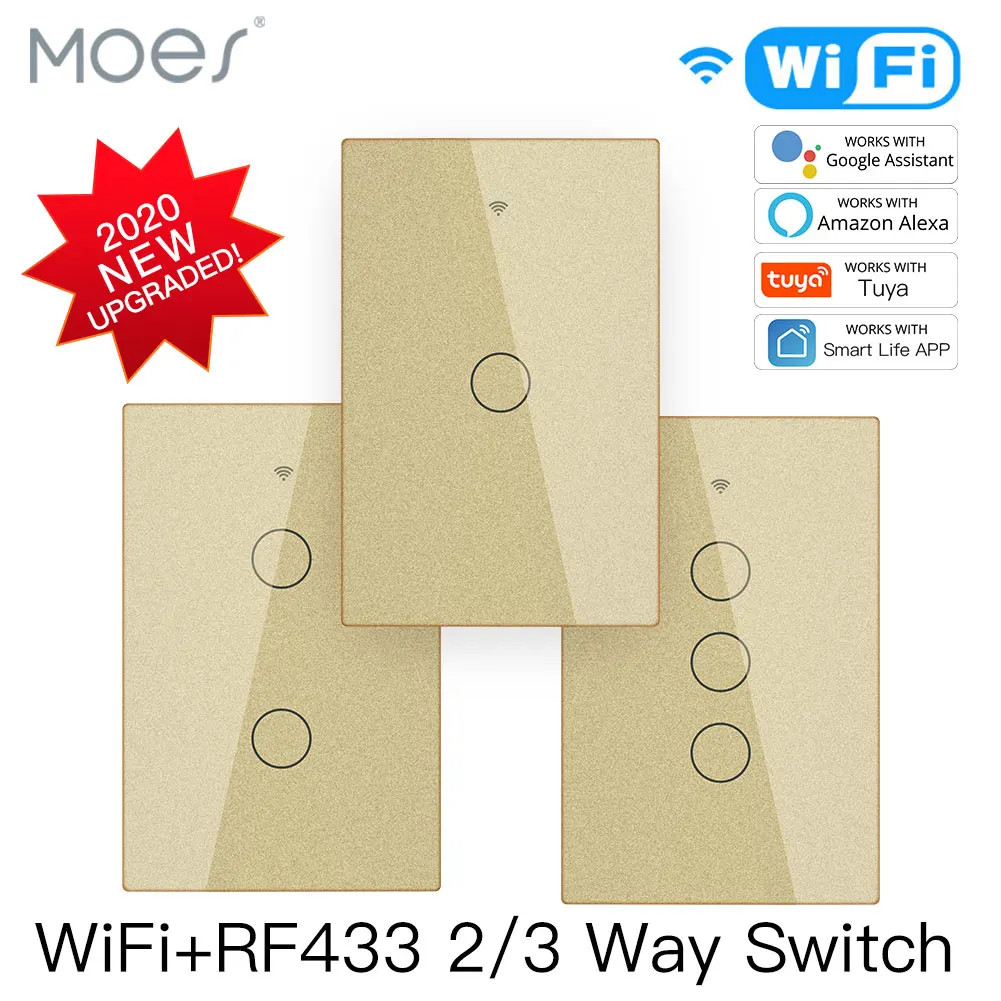 Smart Glass Panel Switch Smart Life/Tuya App Multi-Control Association, Voice Control with Alexa,Google Home,US 1/2/3 Gang
Smart Glass Panel Switch Smart Life/Tuya App Multi-Control Association, Voice Control with Alexa,Google Home,US 1/2/3 Gang
