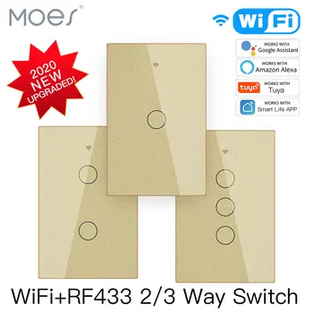 Smart Glass Panel Switch Smart Life/Tuya App Multi-Control Association, Voice Control with Alexa,Google Home,US 1/2/3 Gang
Smart Glass Panel Switch Smart Life/Tuya App Multi-Control Association, Voice Control with Alexa,Google Home,US 1/2/3 Gang