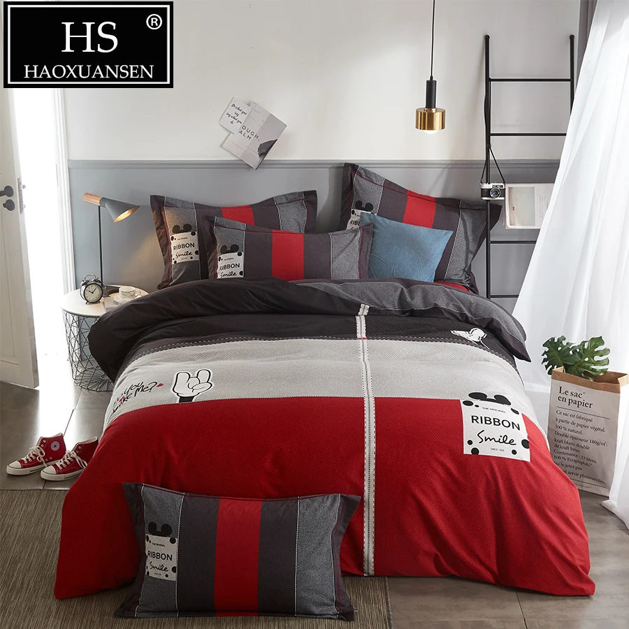Multicolor Striped Cartoo 4Pieces Sanding Cotton Bedding Set Thick Duvet Cover Set Soft Bed Clothes for Winter Queen King Size
Multicolor Striped Cartoo 4Pieces Sanding Cotton Bedding Set Thick Duvet Cover Set Soft Bed Clothes for Winter Queen King Size