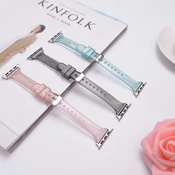 Glitter Silicone Watchband for Apple Watch 5 42mm 44mm 38mm 40mm Slim Transparent Bracelet Band Strap correa for iwatch 5 4 3 2
Glitter Silicone Watchband for Apple Watch 5 42mm 44mm 38mm 40mm Slim Transparent Bracelet Band Strap correa for iwatch 5 4 3 2