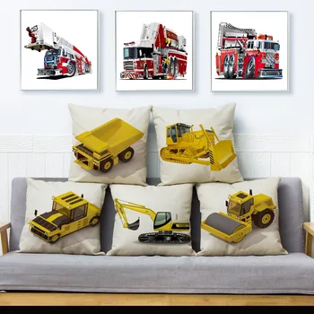 Cartoon Excavator Bulldozer Car Pattern Cushion Cover Linen Pillow Covers 45*45cm Pillows Case Home Decoration Pillowcase
Cartoon Excavator Bulldozer Car Pattern Cushion Cover Linen Pillow Covers 45*45cm Pillows Case Home Decoration Pillowcase