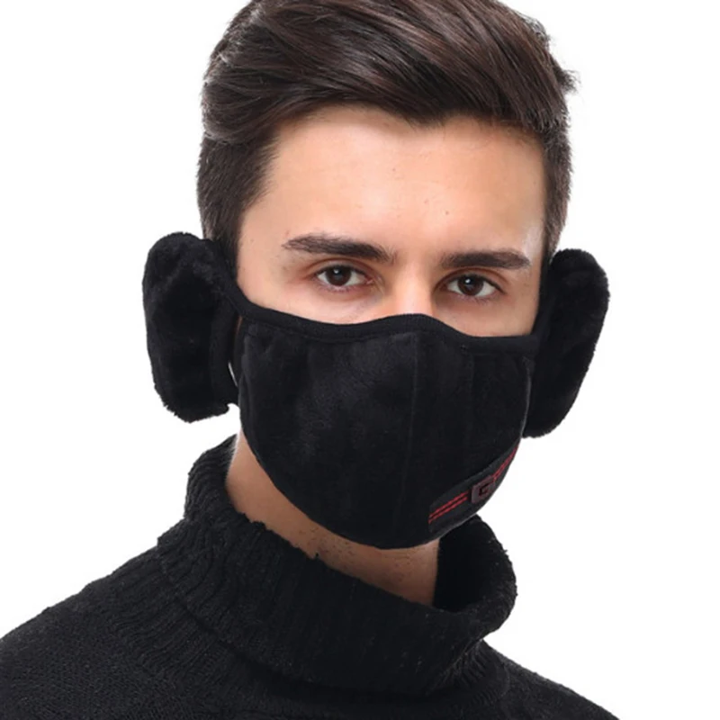 Optional Color Men Dustproof Warm Winter 2in1 Mask Earmuffs Outerdoor Riding Running Cycling coral fleece breathable and warm
Optional Color Men Dustproof Warm Winter 2in1 Mask Earmuffs Outerdoor Riding Running Cycling coral fleece breathable and warm