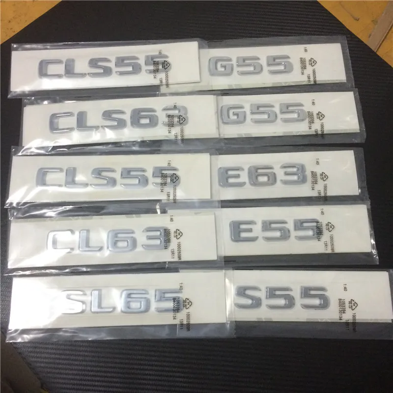 MIX 20 шт. Стайлинг автомобиля ABS Chrome CLS55 E55 CLS63 G55 S55 E63 CL63 SL65 S63 ML500 E500 наклейка на заднюю