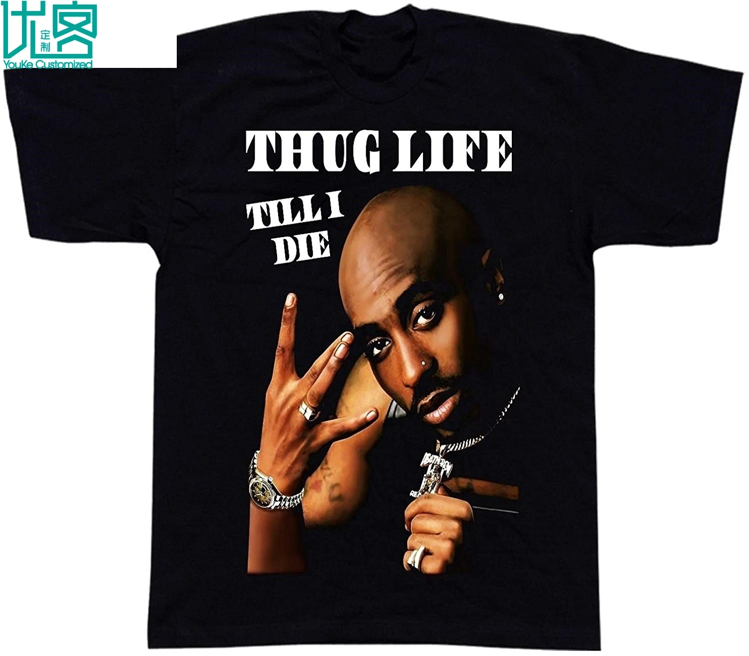 2 Pac Gun Graphic Life Lettering Men's Heavyweight Printing On Shaka Tupac T-Shirt 2019 Summer Herren Short Sleeve T-Shirt Tee
2 Pac Gun Graphic Life Lettering Men's Heavyweight Printing On Shaka Tupac T-Shirt 2019 Summer Herren Short Sleeve T-Shirt Tee