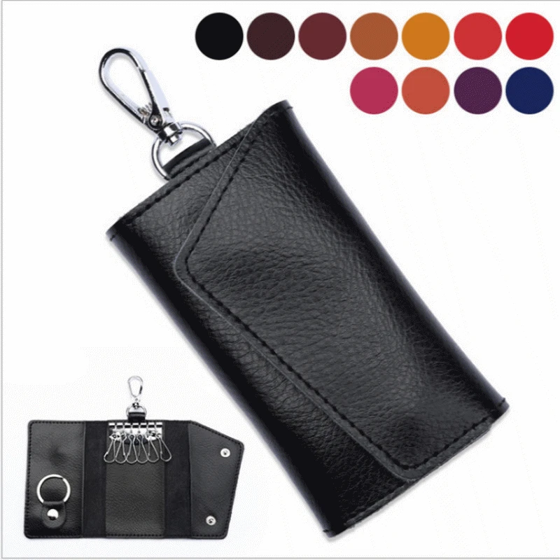 Fashion Simple Key Holder Genuine Leather Wallet Unisex Solid Key Wallet Organizer Bag Car Housekeeper Wallet Card Holder
Fashion Simple Key Holder Genuine Leather Wallet Unisex Solid Key Wallet Organizer Bag Car Housekeeper Wallet Card Holder