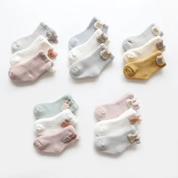 3 Pairs/lot Cartoon Accessories Autumn and Winter Terry Thickened Baby Socks Non-slip Towel Tube Neonatal Socks Carpet Socks
3 Pairs/lot Cartoon Accessories Autumn and Winter Terry Thickened Baby Socks Non-slip Towel Tube Neonatal Socks Carpet Socks