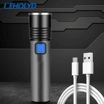 XM-L T6 Super Bright Usb Rechargeable Built in Battery LED Flashlight Waterproof Torch 3 Modes Zoomable Camping Light Lantern
XM-L T6 Super Bright Usb Rechargeable Built in Battery LED Flashlight Waterproof Torch 3 Modes Zoomable Camping Light Lantern