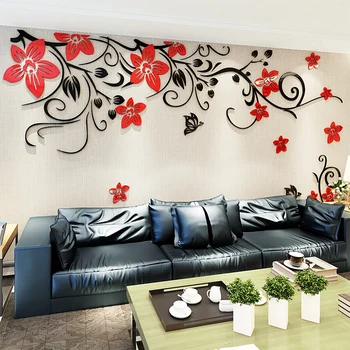 Flower Vine 3d Wall Stickers Diy Wallpaper Living Room Mould Proof Wall Sticker Home Decoration Sticker Art Decals 3 Colors L 
Flower Vine 3d Wall Stickers Diy Wallpaper Living Room Mould Proof Wall Sticker Home Decoration Sticker Art Decals 3 Colors L