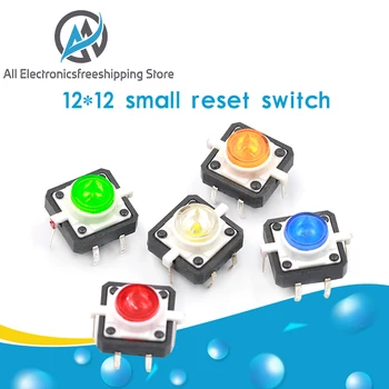 5PCS 1 set 12X12X7.3 Tactile Push Button Switch Momentary Tact LED 5 Color 12X12X7.3mm 12*12*7.3mm DC12V 50mA
5PCS 1 set 12X12X7.3 Tactile Push Button Switch Momentary Tact LED 5 Color 12X12X7.3mm 12*12*7.3mm DC12V 50mA