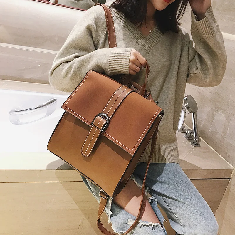 Korean-style 2019 Spring New Style Backpack WOMEN'S Bag College Style Casual Simple Backpack School Bag Backpack Solid Color
Korean-style 2019 Spring New Style Backpack WOMEN'S Bag College Style Casual Simple Backpack School Bag Backpack Solid Color