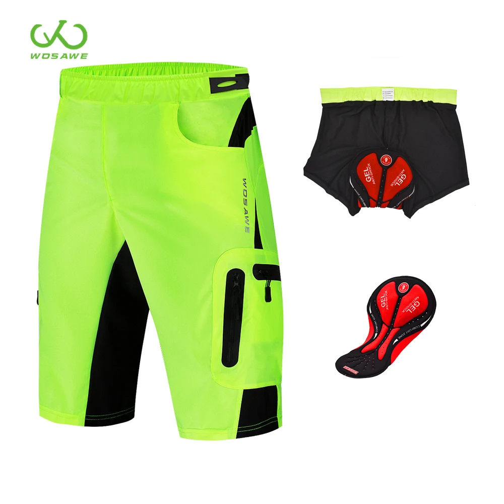 WOSAWE Men's Cycling Shorts With Gel Pad Cycling Underwear Mountain Bike Downhill Shorts Loose Outdoor MTB Road Bicycle Shorts
WOSAWE Men's Cycling Shorts With Gel Pad Cycling Underwear Mountain Bike Downhill Shorts Loose Outdoor MTB Road Bicycle Shorts