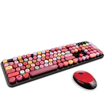 Ferris Hand Wireless Keyboard and Mouse Color Lipstick round Cap Keyboard Office Desktop Keyboard and Mouse Kit
Ferris Hand Wireless Keyboard and Mouse Color Lipstick round Cap Keyboard Office Desktop Keyboard and Mouse Kit