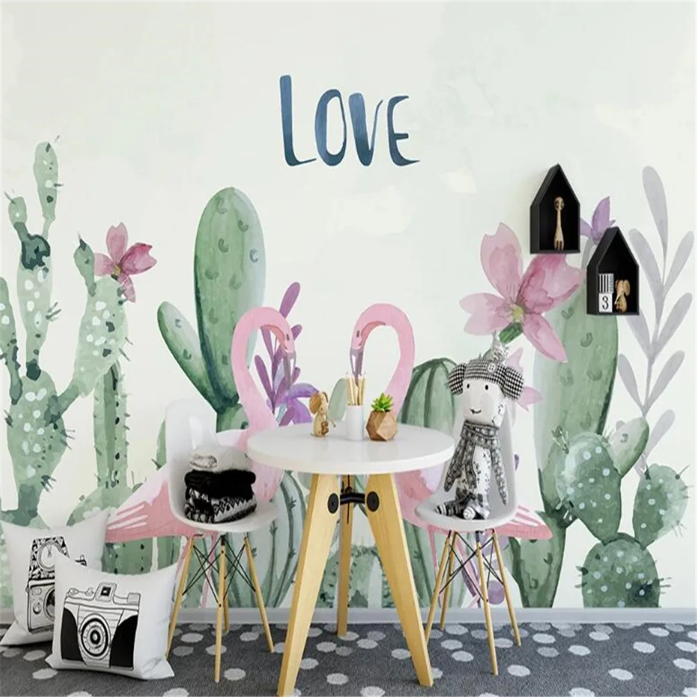 milofi custom wallpaper mural 3D hand-painted Nordic flamingo cactus sofa background wallpaper mural
milofi custom wallpaper mural 3D hand-painted Nordic flamingo cactus sofa background wallpaper mural