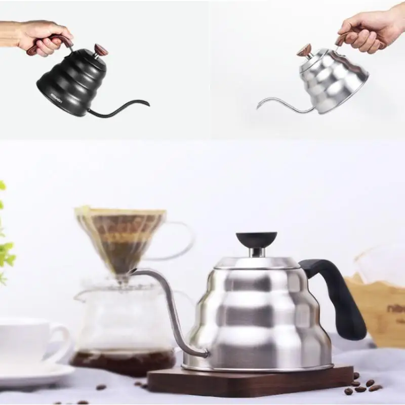 Drip Kettle 1L/1.2L Stainless Steel Coffee Drip Gooseneck Kettle Pot Teapot Kettle Tea Maker 2020 Bottle Kitchen Accessories
Drip Kettle 1L/1.2L Stainless Steel Coffee Drip Gooseneck Kettle Pot Teapot Kettle Tea Maker 2020 Bottle Kitchen Accessories