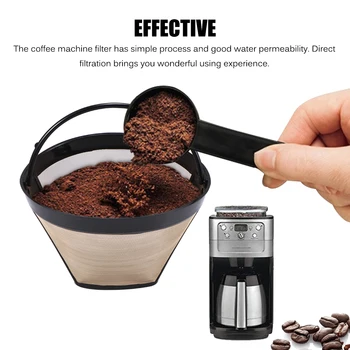 Cone-Style Reusable Coffee Filter Permanent Coffee Maker Machine Filter with Handle Cafe Coffees Tools
Cone-Style Reusable Coffee Filter Permanent Coffee Maker Machine Filter with Handle Cafe Coffees Tools