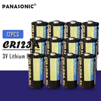 12PCS PANASONIC Original CR123A CR123 123A CR 123 A123 CR17345 16340 3V Lithium Battery for Camera Flashlight dry primary cell
12PCS PANASONIC Original CR123A CR123 123A CR 123 A123 CR17345 16340 3V Lithium Battery for Camera Flashlight dry primary cell