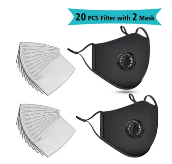 20 PCS Filter Washable Reusable Mask Respirator Anti Pollution PM2.5 Mouth Dust Masks Unisex Cotton 3 Layer Mouth Masks
20 PCS Filter Washable Reusable Mask Respirator Anti Pollution PM2.5 Mouth Dust Masks Unisex Cotton 3 Layer Mouth Masks