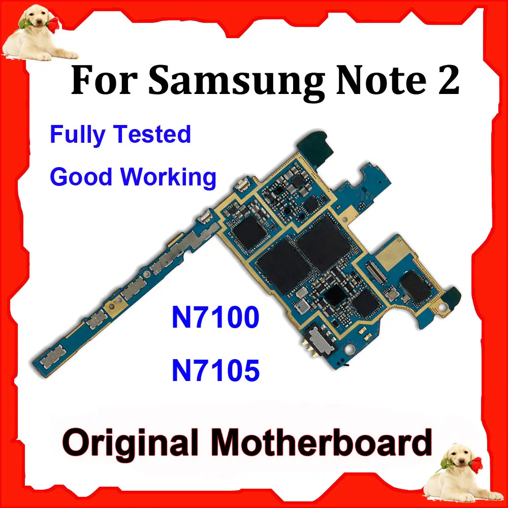 For Samsung Galaxy Note 2 Original Mainboard N7100 N7105 Unlocked Motherboard With Full Chips Mainboard Logic Board Android OS
For Samsung Galaxy Note 2 Original Mainboard N7100 N7105 Unlocked Motherboard With Full Chips Mainboard Logic Board Android OS