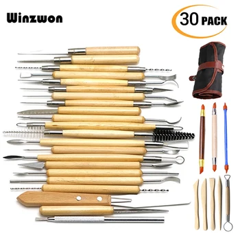 30/40Pcs DIY Wooden Handle Modeling Clay Tools Sculpting Tools Ceramic Pottery Carving Polymer Clay Tool Set With Canvas Bag
30/40Pcs DIY Wooden Handle Modeling Clay Tools Sculpting Tools Ceramic Pottery Carving Polymer Clay Tool Set With Canvas Bag