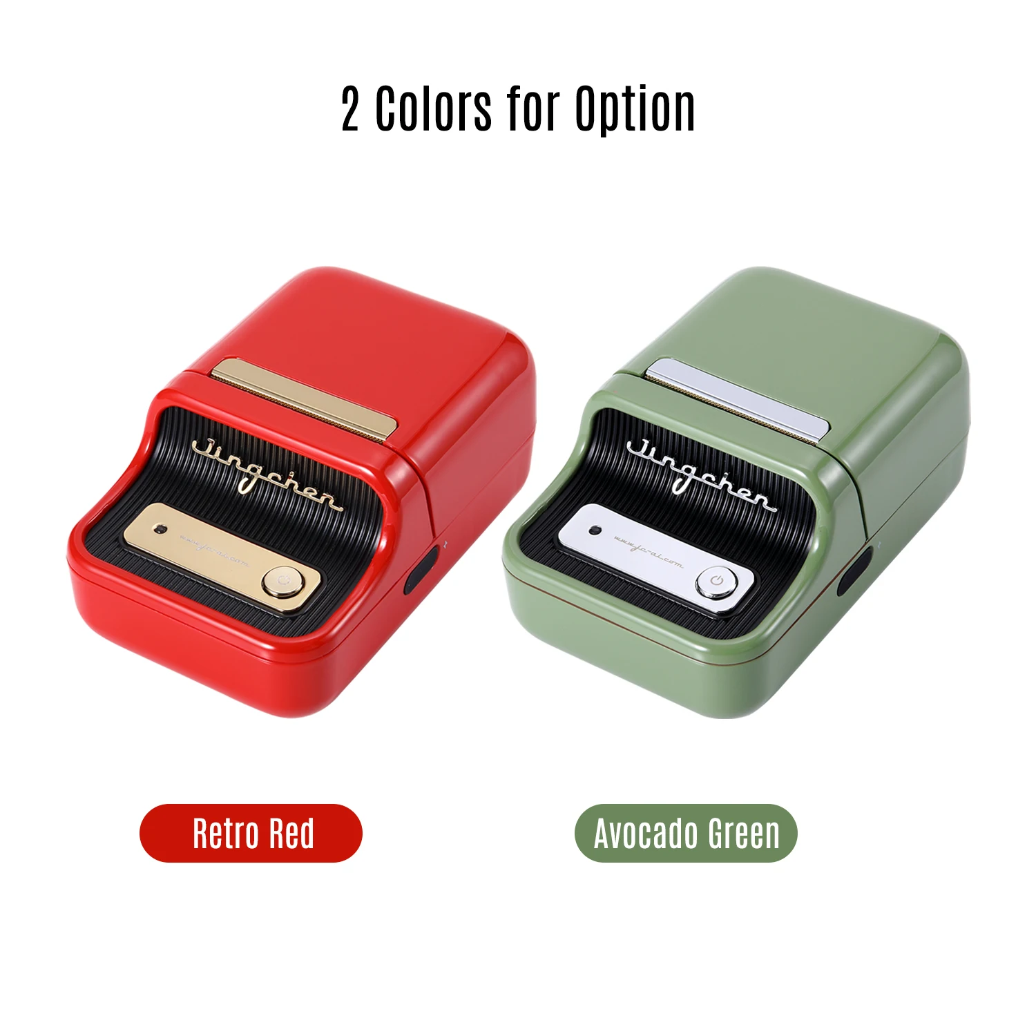 Portable Thermal Label Printer Wireless BT Label Maker Sticker Machine