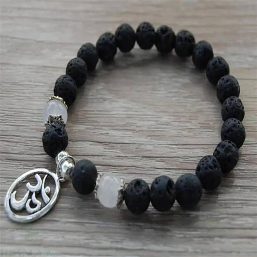 8mm Volcanics White Jade Gemstone Mala Bracelet pendant Monk Cuff Healing Energy Chakras Bead Wrist Pray Buddhism 7.5inches
8mm Volcanics White Jade Gemstone Mala Bracelet pendant Monk Cuff Healing Energy Chakras Bead Wrist Pray Buddhism 7.5inches