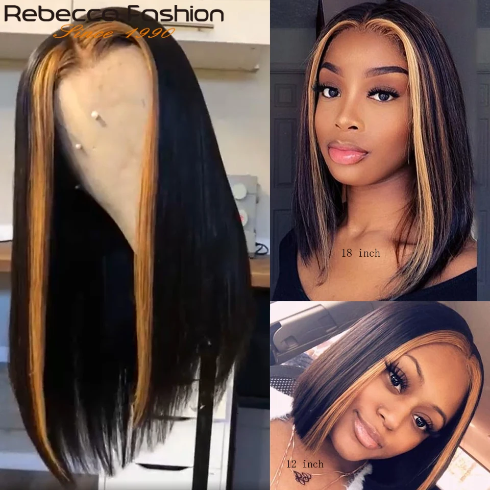 Rebecca 13x4 Straight Lace Frontal Human Hair Wigs Pre Plucked Ombre Honey Blond Highlights Brazilian Remy Hair Lace Front Wigs
Rebecca 13x4 Straight Lace Frontal Human Hair Wigs Pre Plucked Ombre Honey Blond Highlights Brazilian Remy Hair Lace Front Wigs