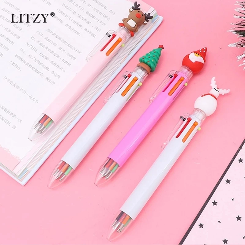 6 Colors Christmas Ballpoint Pen Cute Santa Claus Multicolor Marker Pen for School Office Writing Supplies Stationery Kids Gift
6 Colors Christmas Ballpoint Pen Cute Santa Claus Multicolor Marker Pen for School Office Writing Supplies Stationery Kids Gift