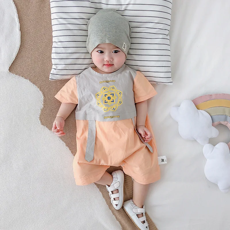 Baby Boy Clothes Children's Summer Color Matching Cartoon Children's Romper Cotton Jumpsuit Out Clothing Unisex Baby Clothes
Baby Boy Clothes Children's Summer Color Matching Cartoon Children's Romper Cotton Jumpsuit Out Clothing Unisex Baby Clothes