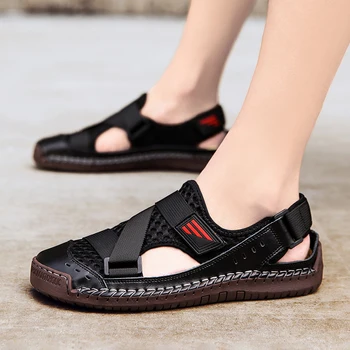 Male Leather Shoes Men Sandals 2020 Summer New Men Shoes Beach Fashion Outdoor Breathable Casual Non-slip Footwear
Male Leather Shoes Men Sandals 2020 Summer New Men Shoes Beach Fashion Outdoor Breathable Casual Non-slip Footwear