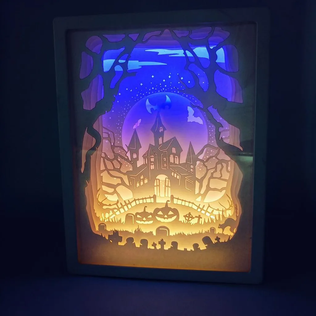 Light Shadow Paper Carved Lights Diy Creative Remote Control Small Night frame Battery Powered Charging Paper carving lamp 2020
Light Shadow Paper Carved Lights Diy Creative Remote Control Small Night frame Battery Powered Charging Paper carving lamp 2020