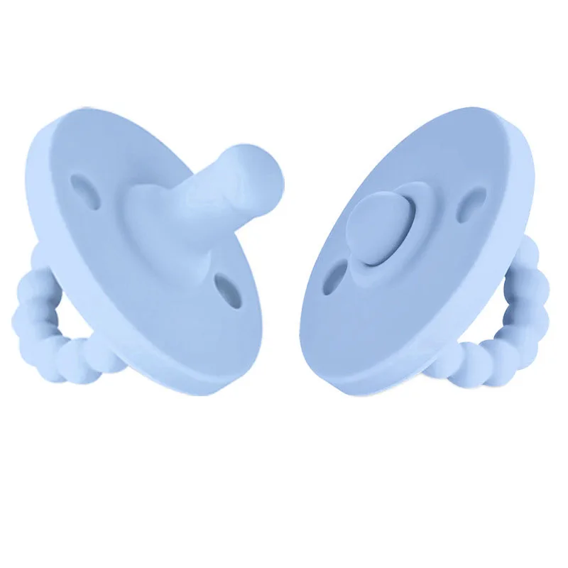 Food Grade Silicone Newborn Baby Dummy Pacifier Infant Round Nipple Soother Pacifier High Quality Baby Care Product