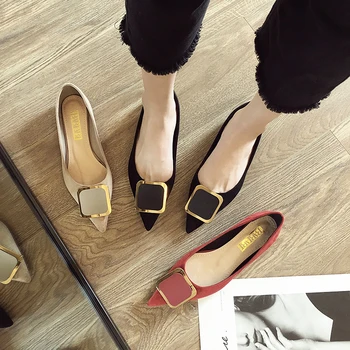 Flat shoes women 2020 spring new Korean version of the wild pointed pointed scoop shoes net red metal buckle fairy shoes tide
Flat shoes women 2020 spring new Korean version of the wild pointed pointed scoop shoes net red metal buckle fairy shoes tide
