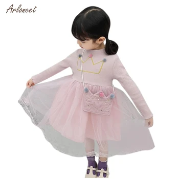 ARLONEET girls dresses for party and wedding Long Sleeve Crown Print Princess Tulle Dress girls dress 2 to 8 years vestidos
ARLONEET girls dresses for party and wedding Long Sleeve Crown Print Princess Tulle Dress girls dress 2 to 8 years vestidos