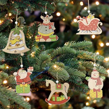 30pcs Wooden Christmas Slices Tree Decorations Hanging Snowflakes Blank Shapes Home Decor Xmas Kerstmis-
30pcs Wooden Christmas Slices Tree Decorations Hanging Snowflakes Blank Shapes Home Decor Xmas Kerstmis-