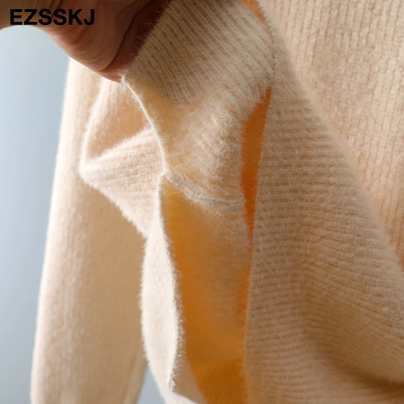 2020 autumn winter oversize turtlenect thick wool cashmere sweater pullovers women long sleeve female casual big sweater jumper 21 H6d544a7cf2e94624acd5daa9b5149febo