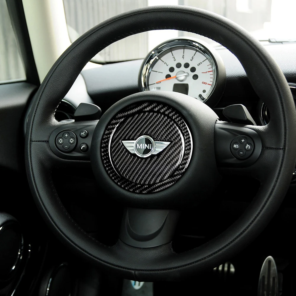 Tefanball Carbon Fiber Car Steering Wheel Stickers Cover Trim For Mini Cooper R55 R56 Countryman R60 Paceman R61 Car Accessories
Tefanball Carbon Fiber Car Steering Wheel Stickers Cover Trim For Mini Cooper R55 R56 Countryman R60 Paceman R61 Car Accessories
