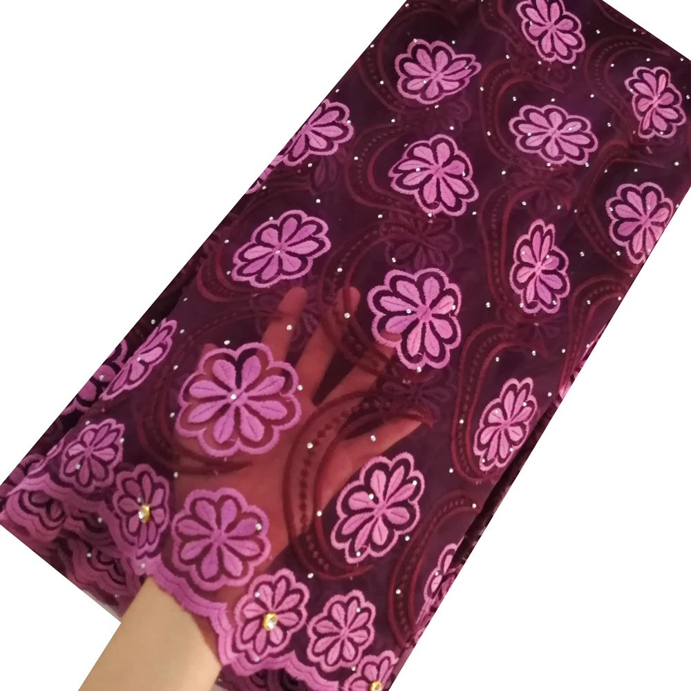african-lace-fabric-5-yards-dark-purple