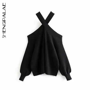 SHENGPALAE 2020 New Spring Long Sleeve Jumper Knitted Loose Fashion Pullover Femme Wild Cross Neck Off-Shoulder Knit ZA3776
SHENGPALAE 2020 New Spring Long Sleeve Jumper Knitted Loose Fashion Pullover Femme Wild Cross Neck Off-Shoulder Knit ZA3776