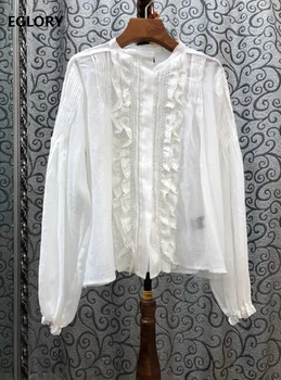 Top Quality Blouse Shirts 2020 Spring Summer Plus Size Tops Women Ruffle Pleated Patchwork Long Sleeve Casual Loose Tops Female
Top Quality Blouse Shirts 2020 Spring Summer Plus Size Tops Women Ruffle Pleated Patchwork Long Sleeve Casual Loose Tops Female