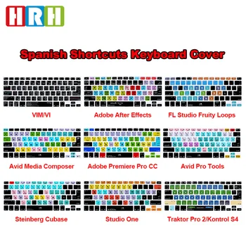 HRH Hot New Spanish Hotkey Shortcuts Function Silicone Keyboard Cover Protector Keypad Skin For Macbook Air Pro 13"15"17" EU/US
HRH Hot New Spanish Hotkey Shortcuts Function Silicone Keyboard Cover Protector Keypad Skin For Macbook Air Pro 13"15"17" EU/US