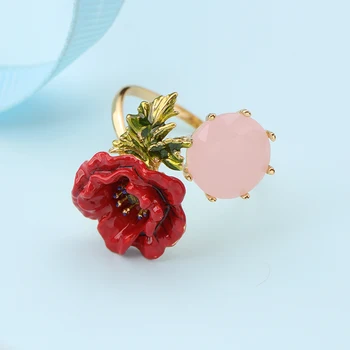 2019 new of enamel glaze rose flower adjustable ring opening female
2019 new of enamel glaze rose flower adjustable ring opening female