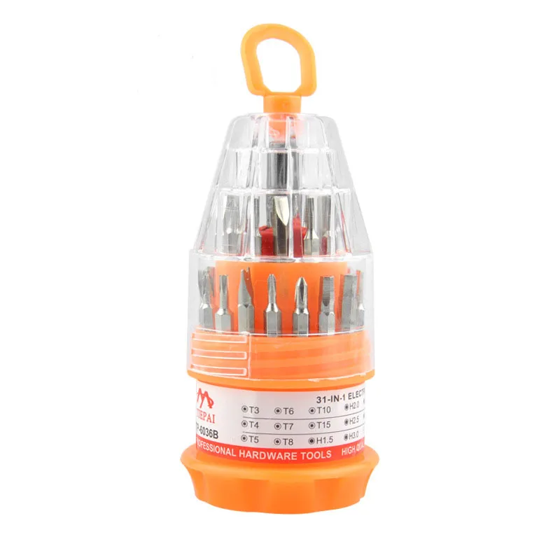 31 in 1screwdriver set Multi-function combination manual screwdriver Manufacturer mobile phone computer repair Tool
31 in 1screwdriver set Multi-function combination manual screwdriver Manufacturer mobile phone computer repair Tool